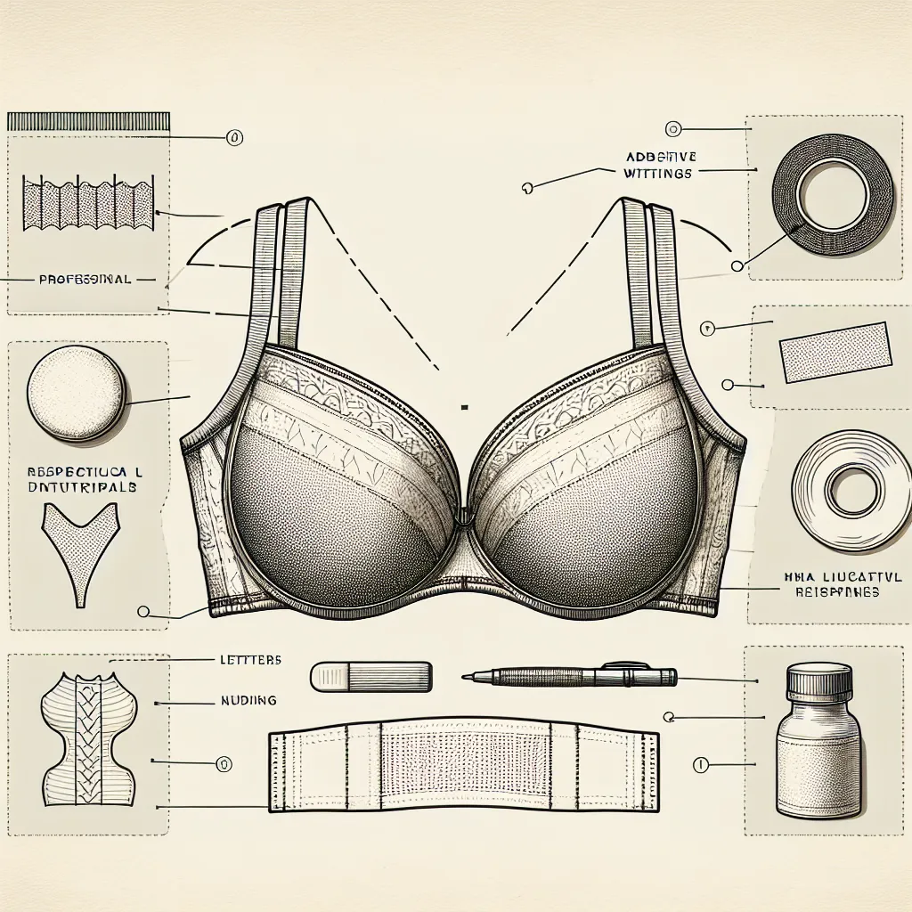 Instructions pour poser un soutien-gorge adhésif
